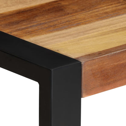 Tavolo da Pranzo 70x70x75 cm in Legno Massello di Acacia