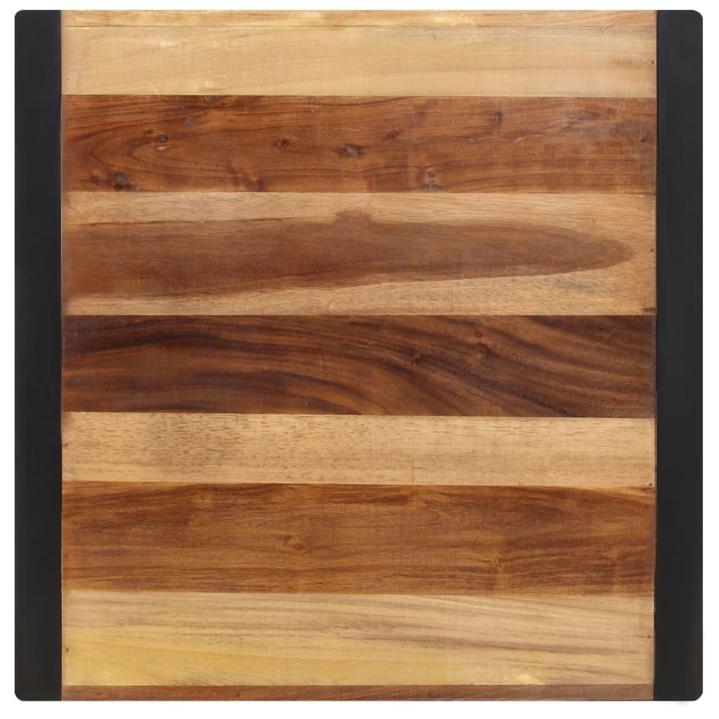 Tavolo da Pranzo 70x70x75 cm in Legno Massello di Acacia