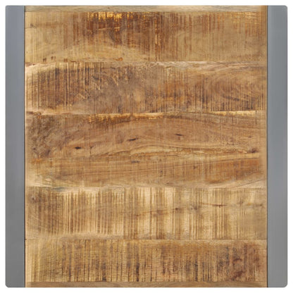 Tavolo da Pranzo 70x70x75 cm in Legno Massello di Mango Grezzo