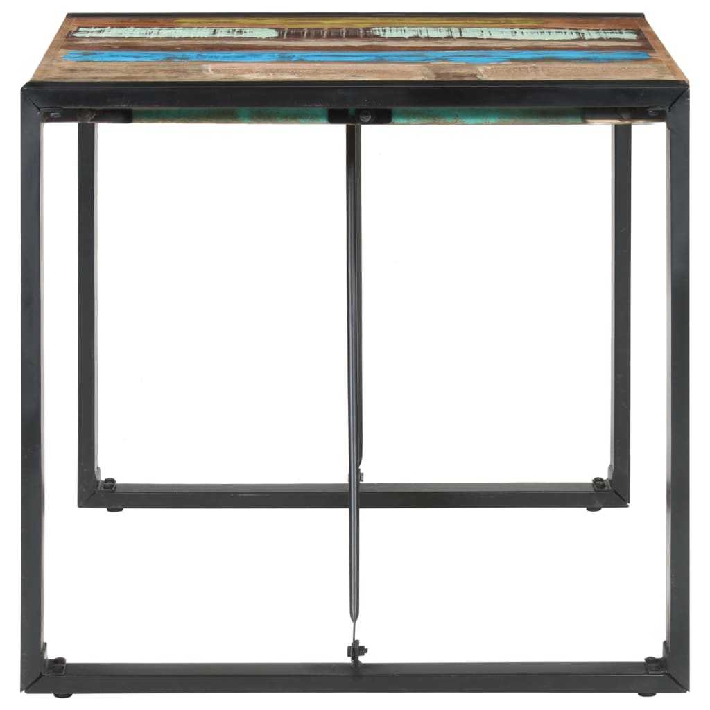 Tavolo da Pranzo 80x80x75 cm in Legno Massello di Recupero