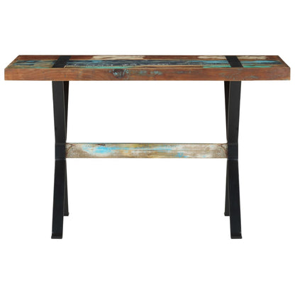 Tavolo da Pranzo 120x60x76 cm in Legno Massello di Recupero