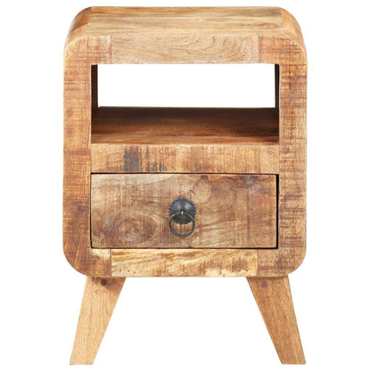 Comodino 30x30x41 cm in Legno di Mango Grezzo