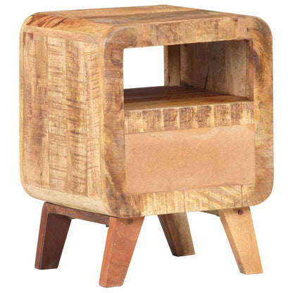 Comodino 30x30x41 cm in Legno di Mango Grezzo