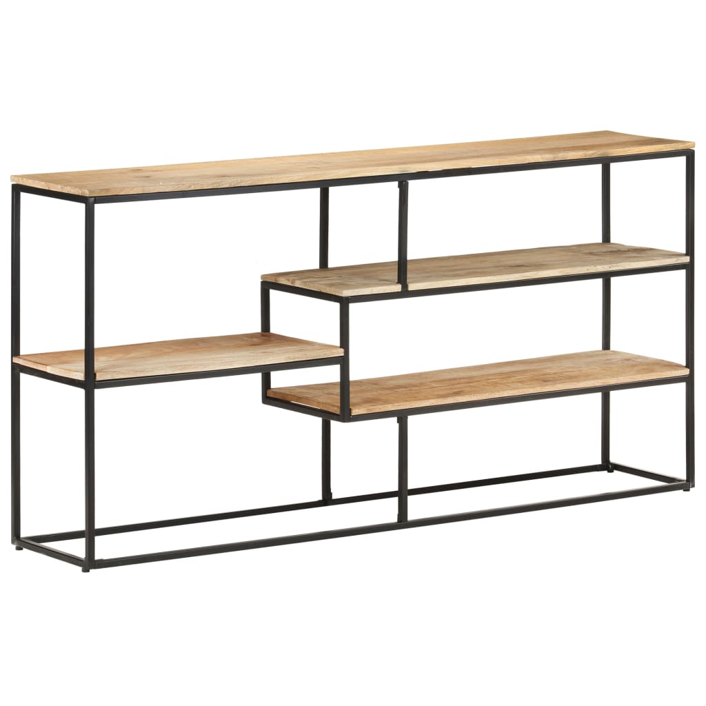 Credenza 150x30x75 cm in Legno di Mango Grezzo