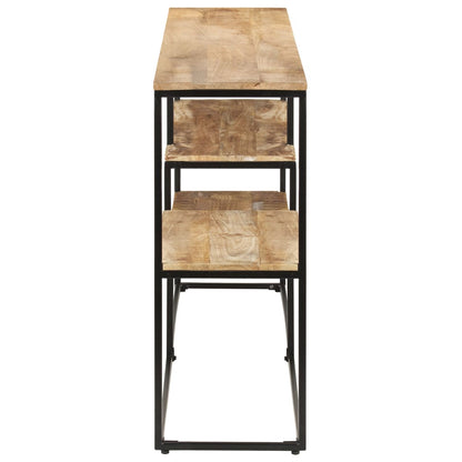 Credenza 150x30x75 cm in Legno di Mango Grezzo