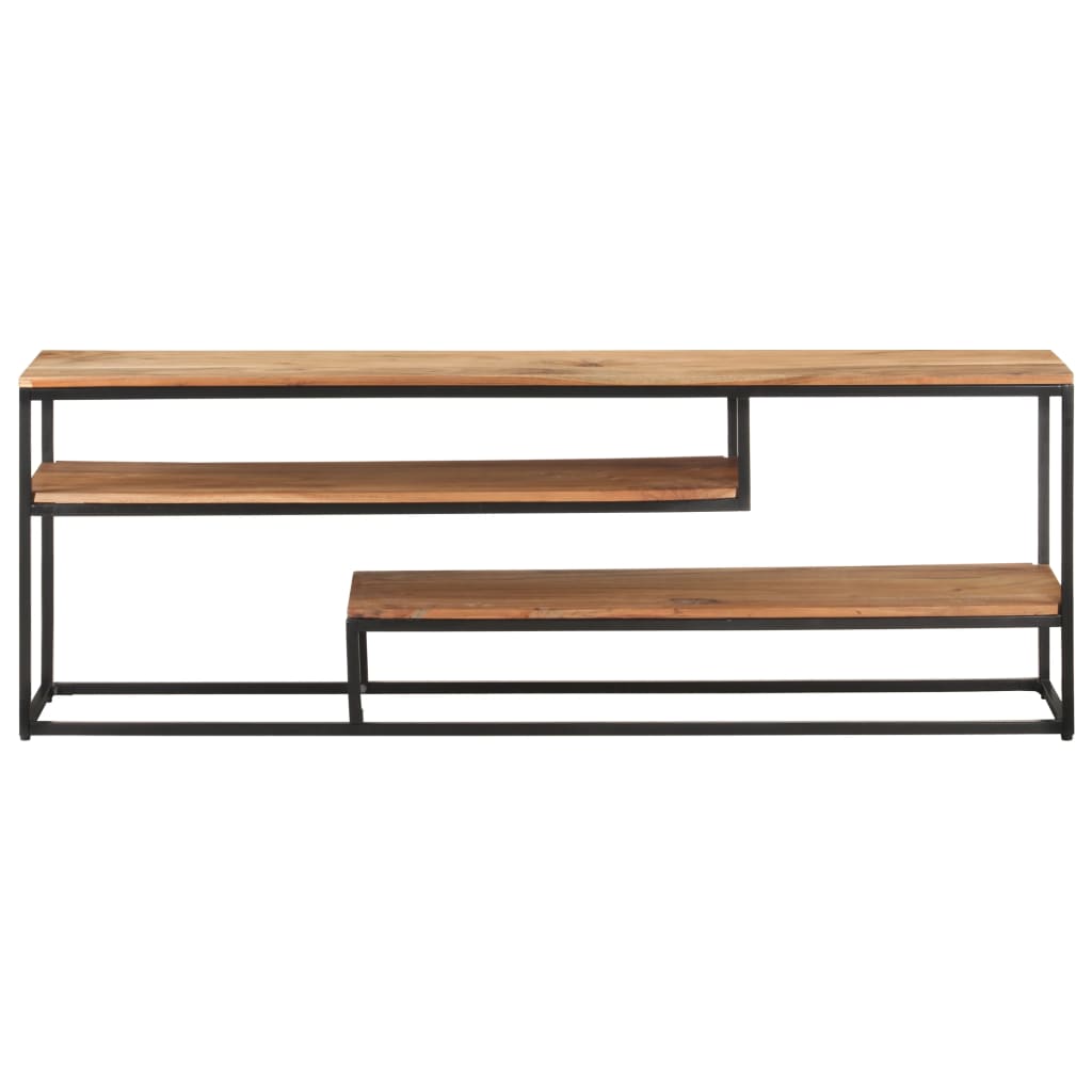Mobile Porta TV 130x30x45 cm in Legno Massello di Acacia