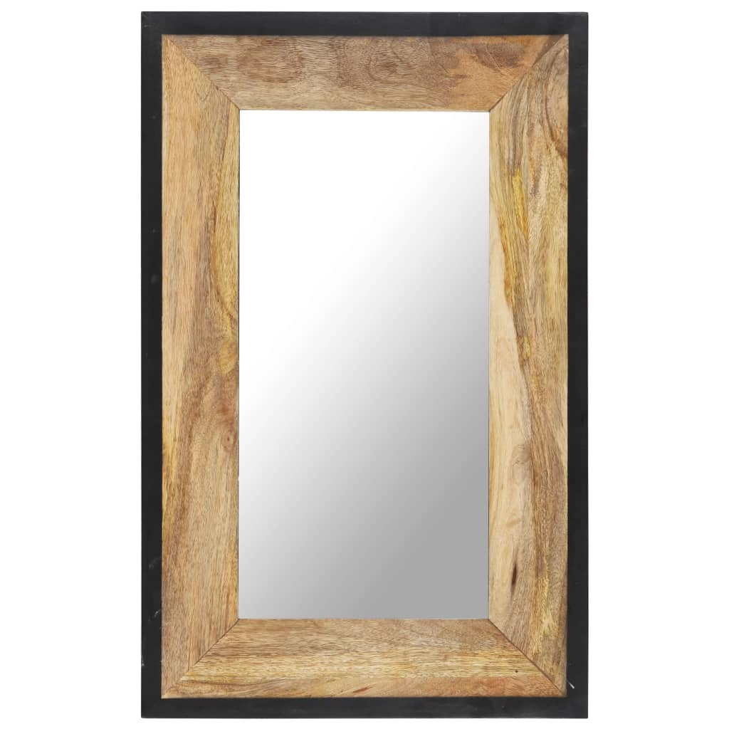 Specchio 80x50 cm in Legno Massello di Mango