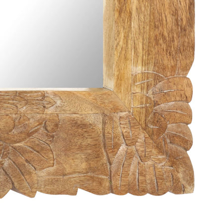 Specchio 80x50 cm in Legno Massello di Mango