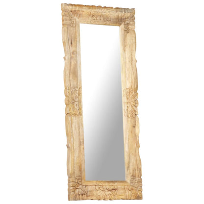 Specchio 110x50 cm in Legno Massello di Mango