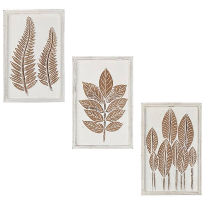 Hand-Carved Wall Panels 3 pcs MDF 40x60x1,5 cm