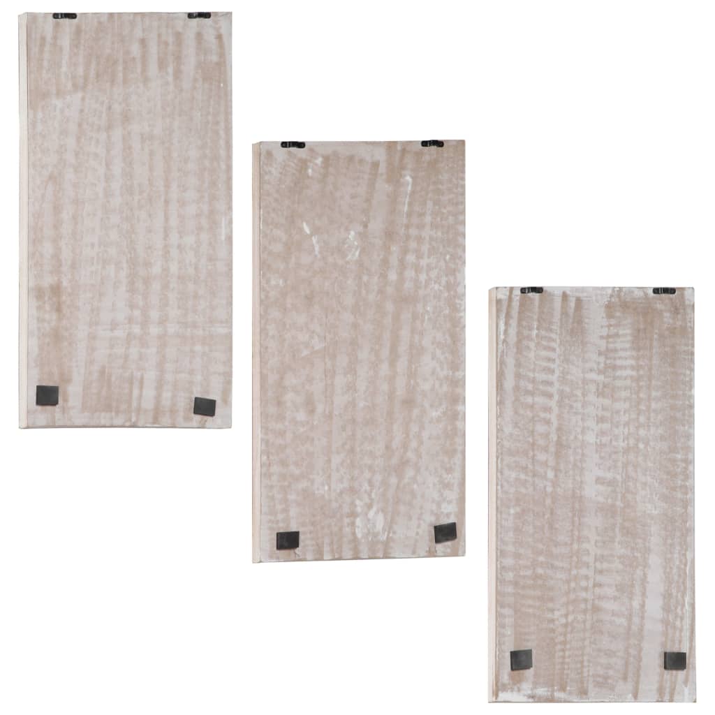 Hand-Carved Wall Panels 3 pcs MDF 40x60x1,5 cm