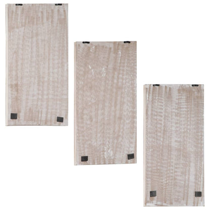 Hand-Carved Wall Panels 3 pcs MDF 40x60x1,5 cm
