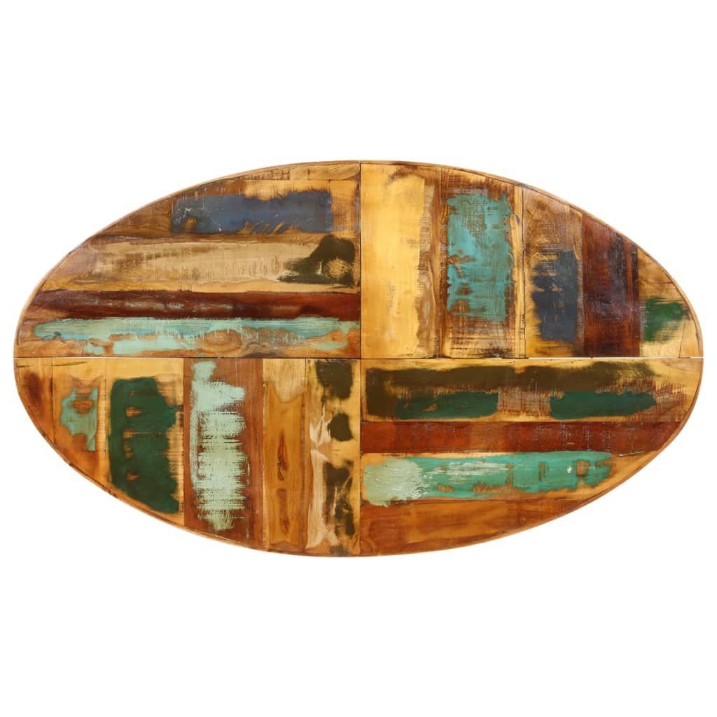 Tavolo da Pranzo 140x80x75 cm in Legno Massello di Rovere