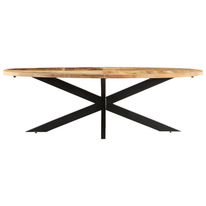 Tavolo da Pranzo 240x100x75 cm in Legno di Mango Grezzo
