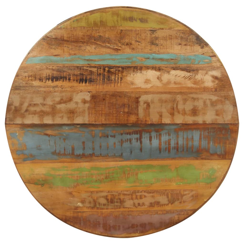Tavolo da Pranzo Rotondo 100x100x75 cm Massello di Recupero