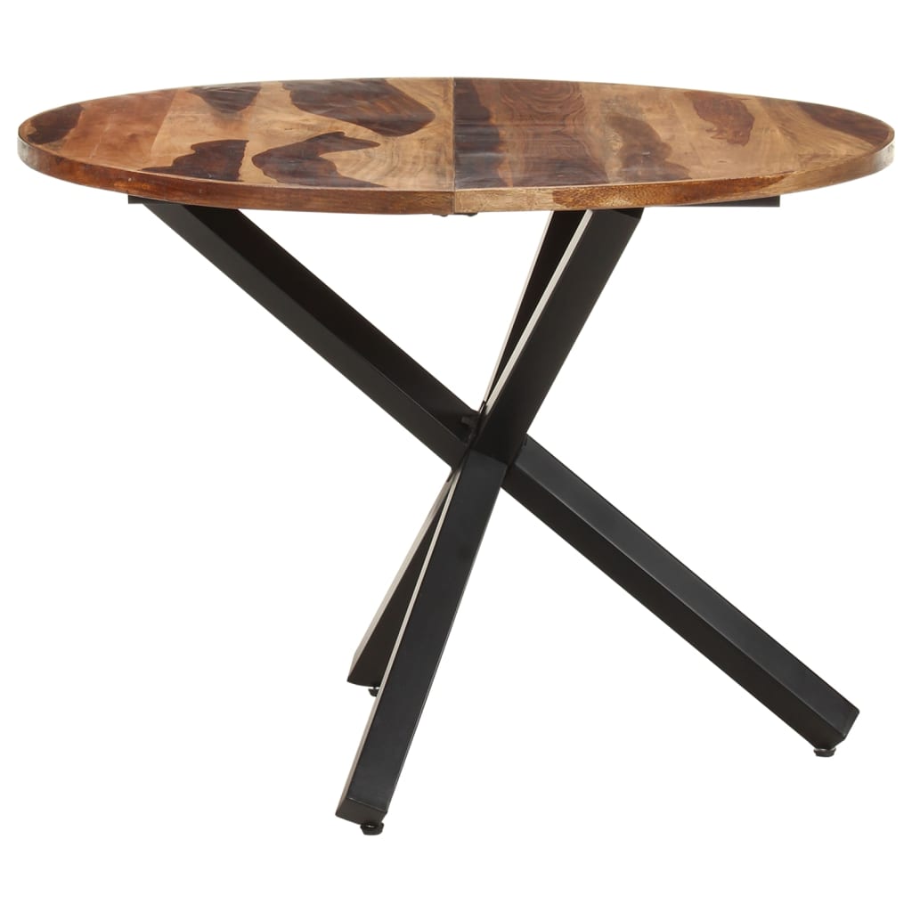 Tavolo da Pranzo 100x100x75 cm Legno di Acacia Finitura Ambra