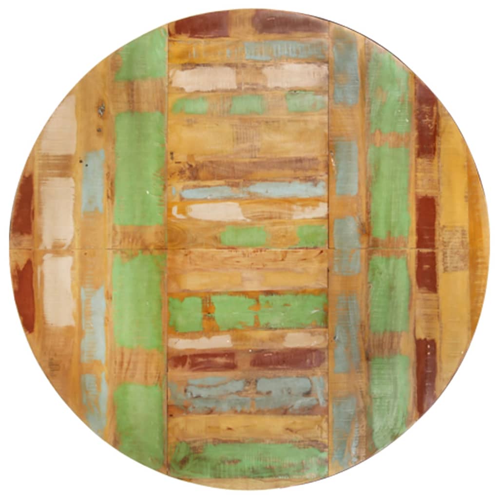 Tavolo da Pranzo Rotondo 175x75cm in Legno Massello di Recupero