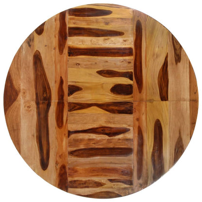 Tavolo Pranzo Rotondo 175x75 cm Legno di Acacia Finitura Ambra