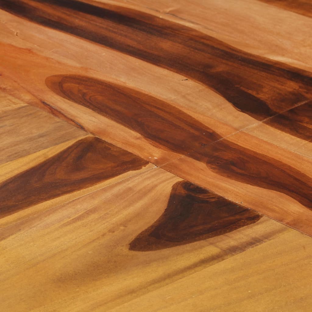 Tavolo Pranzo Rotondo 175x75 cm Legno di Acacia Finitura Ambra