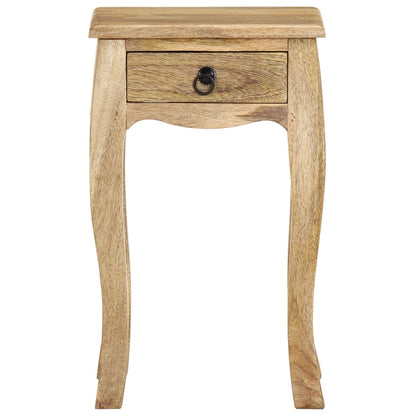 Comodino 28x28x46 cm in Legno Massello di Mango