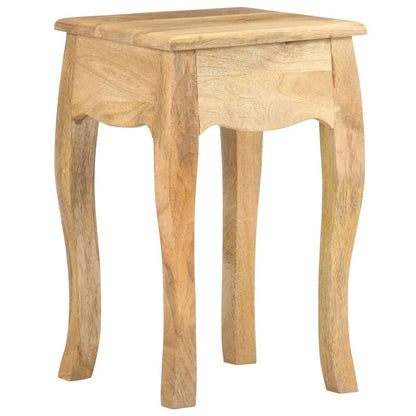 Comodino 28x28x46 cm in Legno Massello di Mango