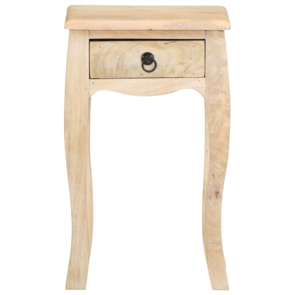 Comodino 28x28x46 cm in Legno Massello di Mango