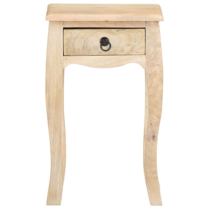 Comodino 28x28x46 cm in Legno Massello di Mango