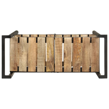 Carrello da Cucina 87x36x81 cm in Legno Massello di Mango