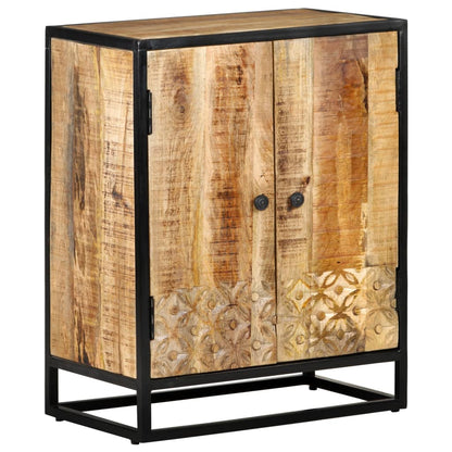 Credenza Intagliata a Mano 60x35x75 cm Legno Massello di Mango