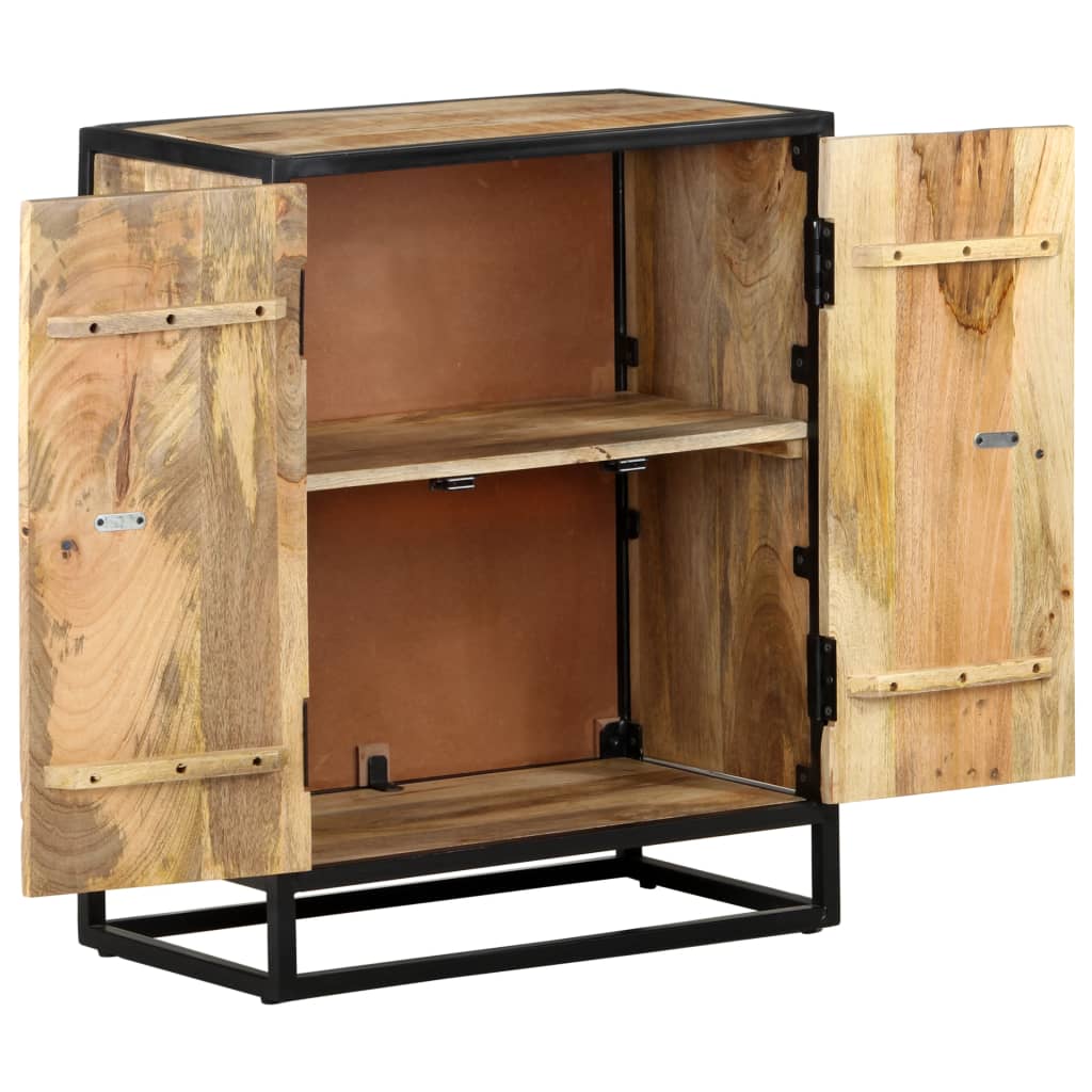 Credenza Intagliata a Mano 60x35x75 cm Legno Massello di Mango