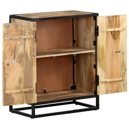 Credenza Intagliata a Mano 60x35x75 cm Legno Massello di Mango