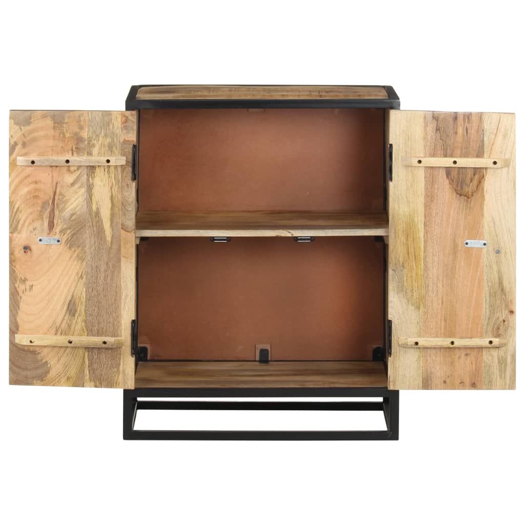 Credenza Intagliata a Mano 60x35x75 cm Legno Massello di Mango