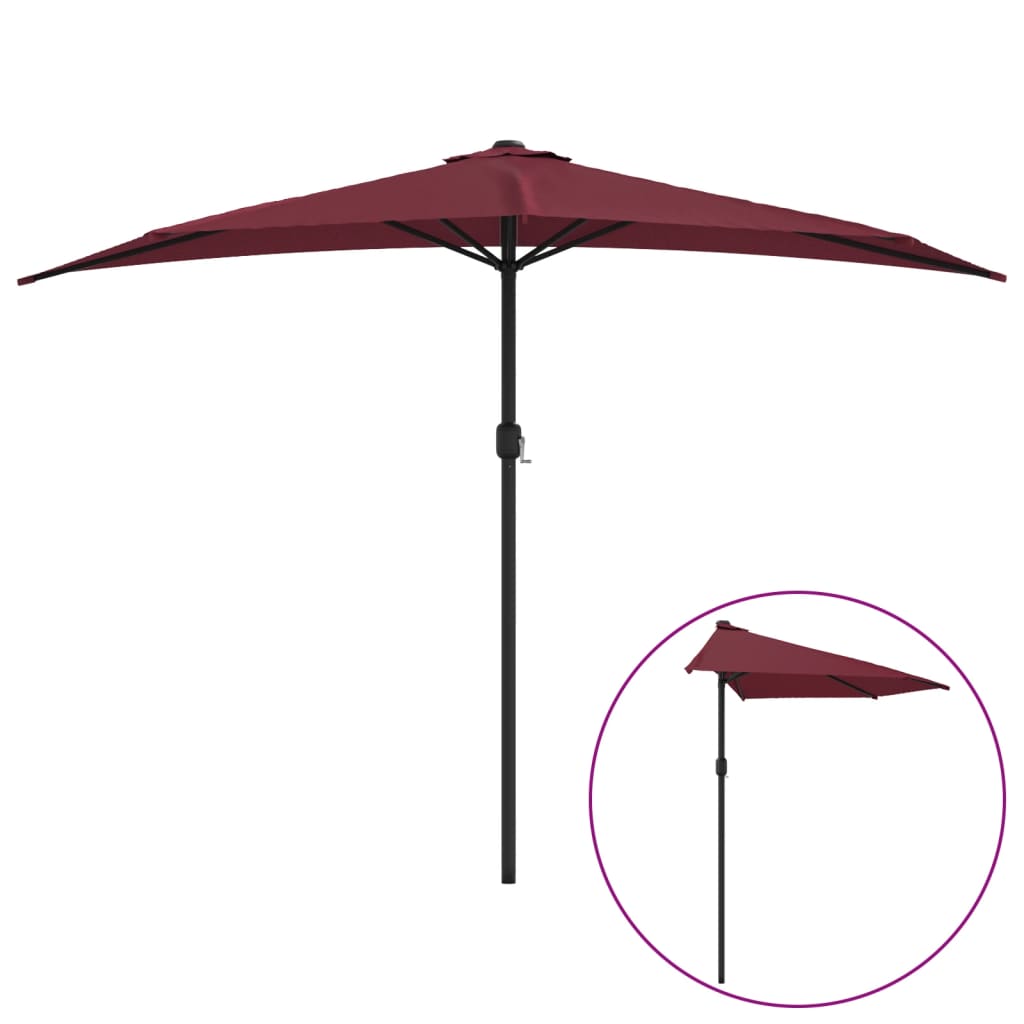 Ombrellone Balcone Palo in Alluminio BordÃƒÂ² 300x155x223cm a MetÃƒÂ 