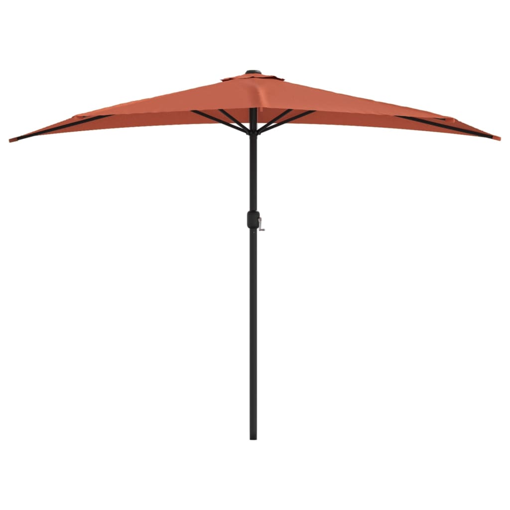 Ombrellone Palo in Alluminio Terracotta 300x155x223 cm a MetÃƒÂ 