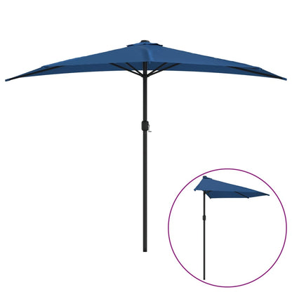 Ombrellone Balcone Palo in Alluminio Blu 300x155x223cm a MetÃ 