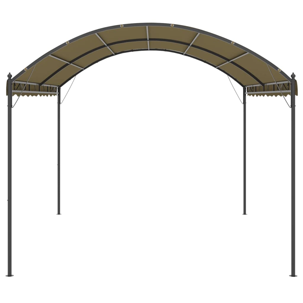 Gazebo 4x3x2,6 m Grigio Talpa 180 g/mÂ²