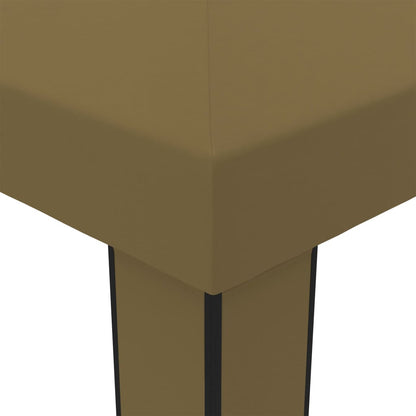 Gazebo con Tetto Doppio 3x6 m Grigio Talpa 180 g/mÂ²