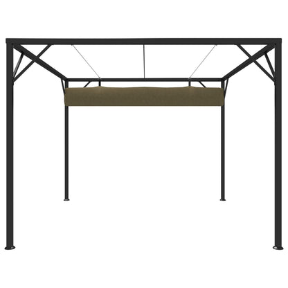 Gazebo da Giardino con Tetto Retrattile 3x3 m Talpa 180 g/mÂ²