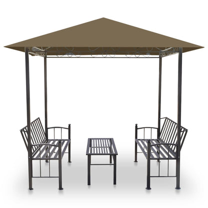 Padiglione Giardino Tavolo e Panche 2,5x1,5x2,4m Talpa 180 g/mÂ²