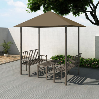 Padiglione Giardino Tavolo e Panche 2,5x1,5x2,4m Talpa 180 g/mÂ²