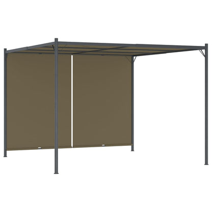 Gazebo da Giardino con Tetto Retrattile 3x3 m Talpa 180 g/mÂ²