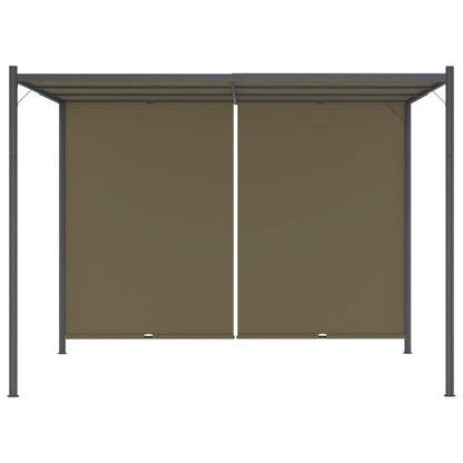 Gazebo da Giardino con Tetto Retrattile 3x3 m Talpa 180 g/mÂ²