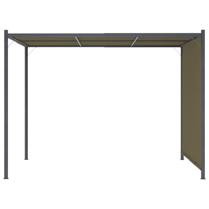 Gazebo da Giardino con Tetto Retrattile 3x3 m Talpa 180 g/mÃ‚Â²