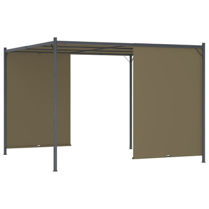Gazebo da Giardino con Tetto Retrattile 3x3 m Talpa 180 g/mÂ²