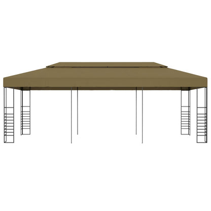 Gazebo da Giardino 6x3x2,7 m Grigio Talpa 180 g/mÂ²