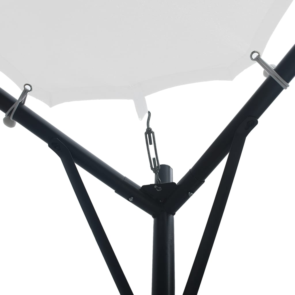 Gazebo da Giardino 3x3x2,6 m Bianco 180 g/mÂ²