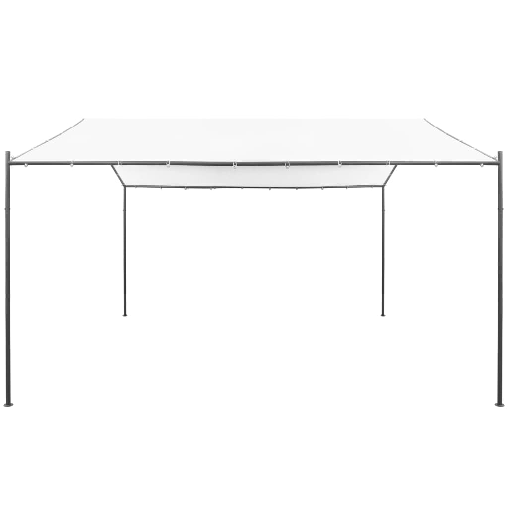 Gazebo da Giardino 400x400x260 cm Bianco 180 g/mÂ²