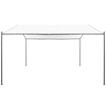 Gazebo da Giardino 400x400x260 cm Bianco 180 g/mÂ²