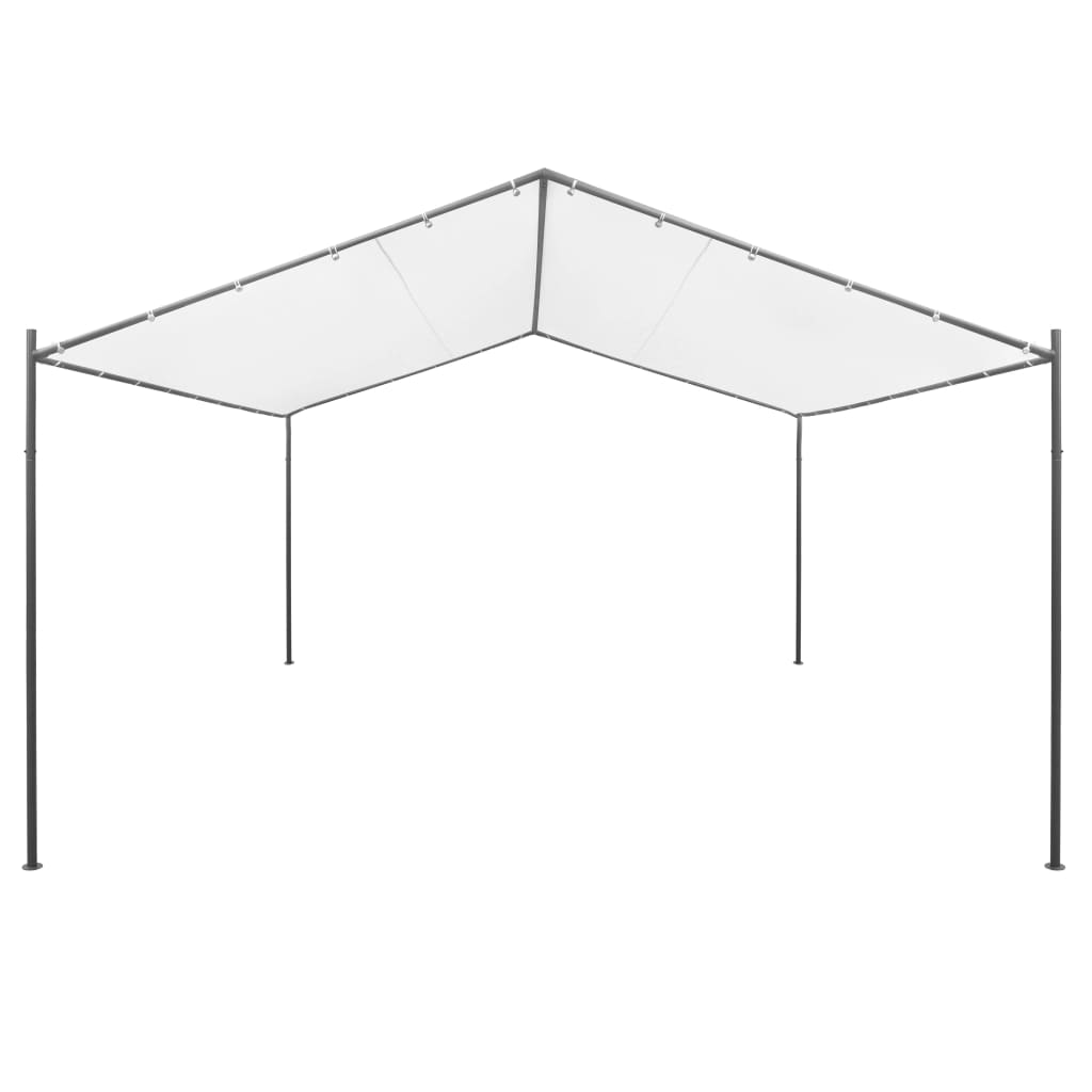 Gazebo da Giardino 400x400x260 cm Bianco 180 g/mÂ²