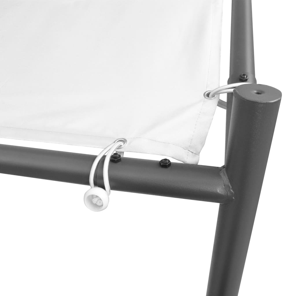 Gazebo da Giardino 400x400x260 cm Bianco 180 g/mÂ²